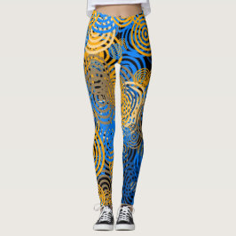 Legging AZUL e AMARELO - Leguminosas