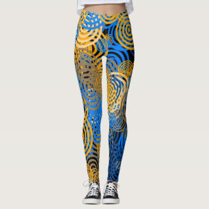 Legging AZUL e AMARELO - Leguminosas
