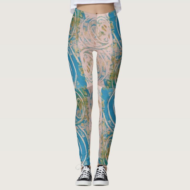 Legging Azul girado (Frente)