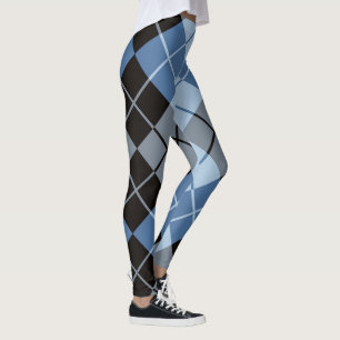 Legging Azul Preto Argyle