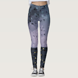 Legging Azul-roxo, abstração
