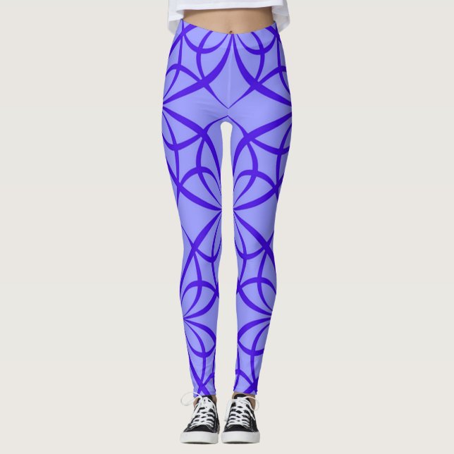 Legging Azul | Zazzle_Growth. (Frente)