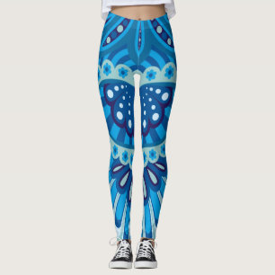 Legging Azulado - Paisley Emplumado