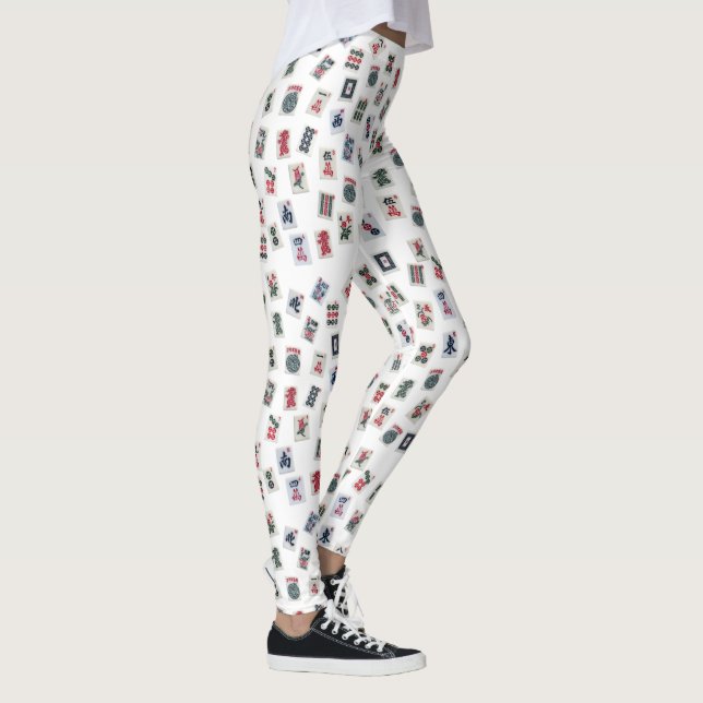 Legging Azulejo de jogos MahJong estilo americano (Direita)
