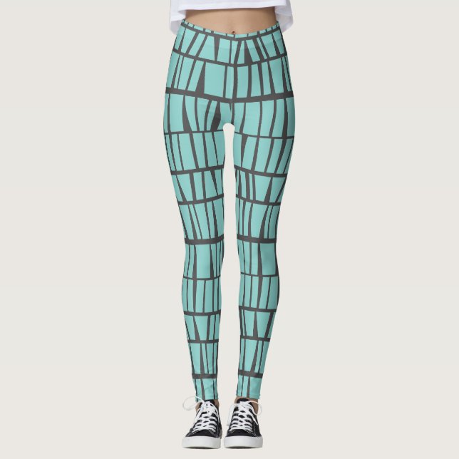 Legging Azulejos azuis (Frente)