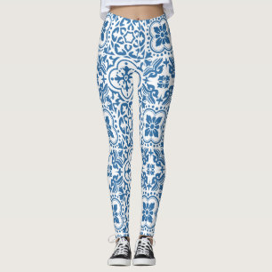 Legging Azulejos azuis portugueses 2