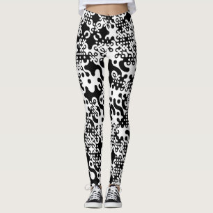 Legging Azulejos de Truchet do Groovy Trippy