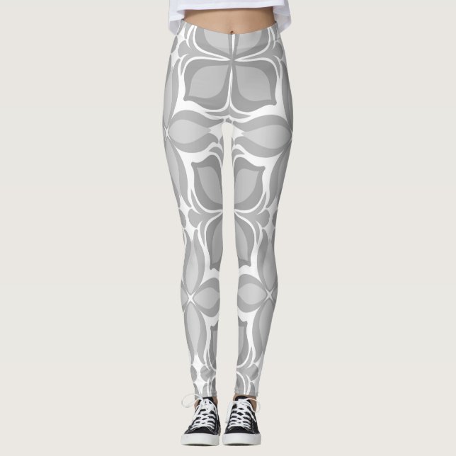 Legging Azulejos geolétricos neutros (Frente)
