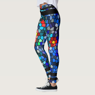 Legging Azulejos Mosaicos Florais