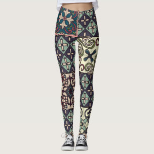 Legging Azulejos Portugueses: Estilo Talavera Invisível
