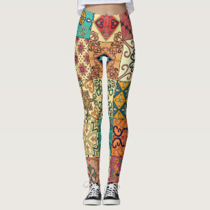 Legging Azulejos Portugueses: padrão uniforme do estilo Az