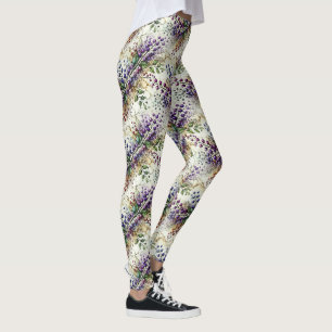 Legging bagas e vinhas roxas