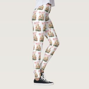 Legging Bah La La Cute Retro Christmas Shea