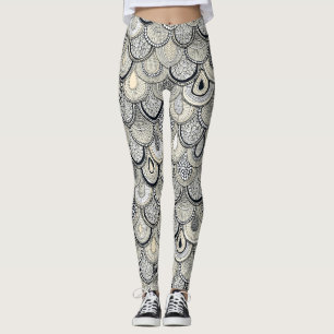 Legging balanças de dragões mono