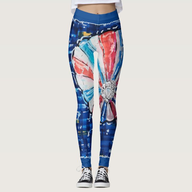 Legging Balão de Ar Quente Céu Azul (Frente)