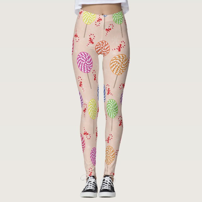 Legging Balas de Menta Natal,balas de Natal (Frente)