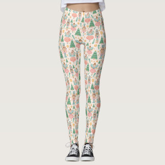 Legging Balé e Fadas de Nozes em Fundo de Creme