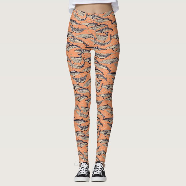 Legging baleias-da-índia (Frente)