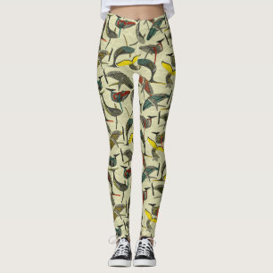 Legging baleias e ondas em negrito
