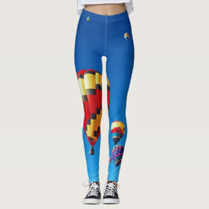 Legging Balões de Ar Quente Céu Azul