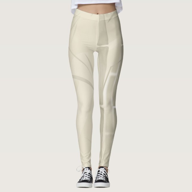 Legging Bambu, fundo bege (Frente)