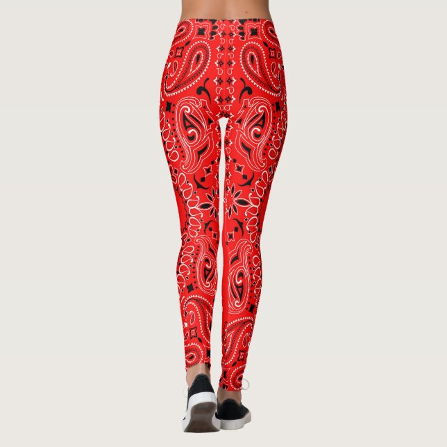 Legging Bandana vermelho (Verso)