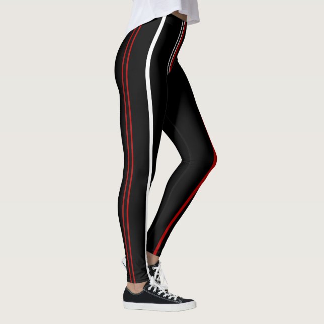 Legging Bandas brancas e Pretas (Direita)