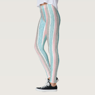 Legging Bandas Coloridas de Aquarelas