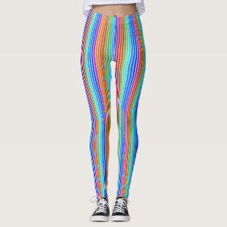 Legging Bandas de doces vibrantes e sem costura