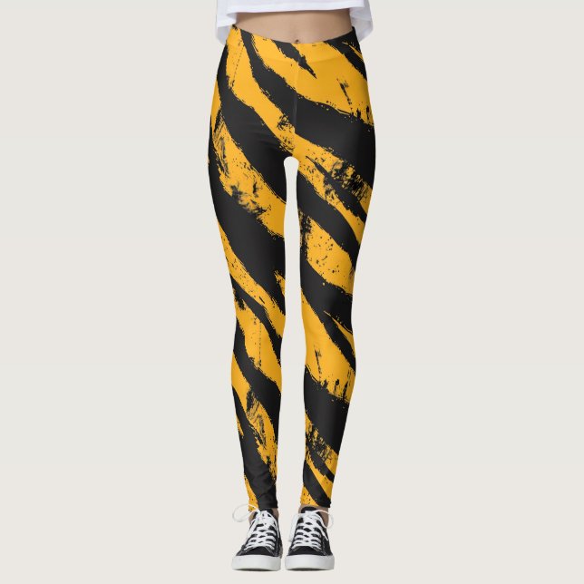 Legging Bandas de Tigre Clássicas Urbanas (Frente)