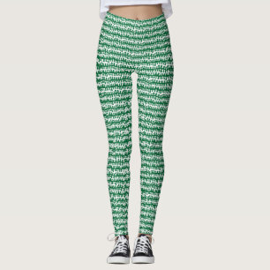 Legging Bandas Horizontais Orgânicas - Verde Florestal