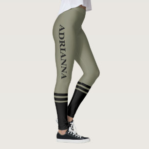 Legging Bandas Horizontais Pretas   Nome   Cinzas quentes