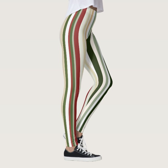 Legging Bandas, verdes e vermelhas (Direita)