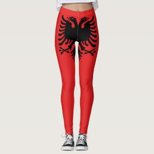 Legging Bandeira albanesa patriótica
