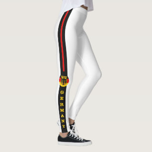 Legging Bandeira alemã e patriotas de moda na Alemanha/es