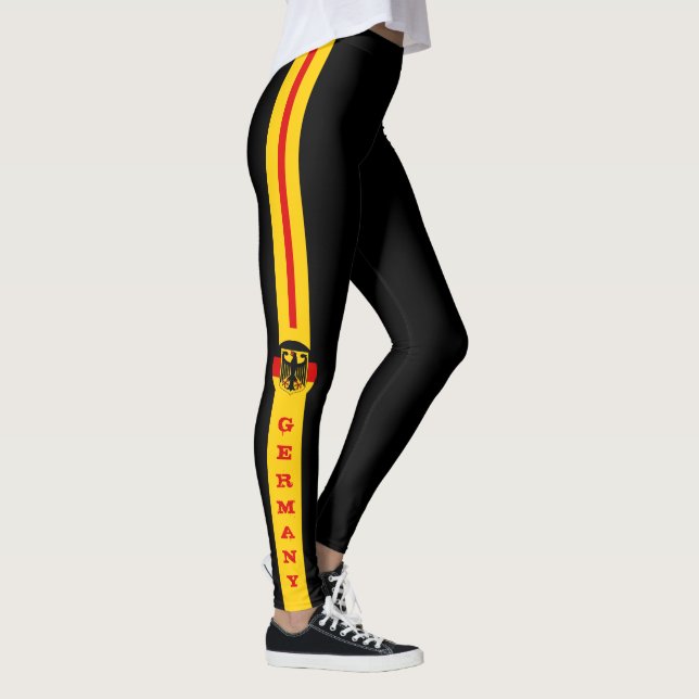 Legging Bandeira alemã e patriotas de moda na Alemanha/esp (Direita)