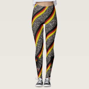 Legging Bandeira alemão das listras