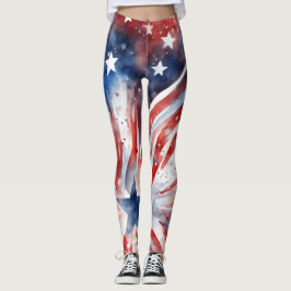 Legging Bandeira Americana 4 de julho