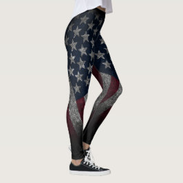Legging Bandeira Americana, América, Patriótica, Glória Ve