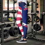 Legging Bandeira Americana Personalizada 4 De Julho<br><div class="desc">Saia da multidão com essas pernas de um tipo! Personalizadas com seu nome e o sinalizador dos EUA, essas leggings fazem você se sentir um verdadeiro americano. Esteja você na academia ou apenas fora correndo tarefas, faça uma declaração com essas leggings únicas e na moda. Com o seu ajustado confortável...</div>