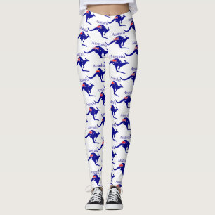 Legging Bandeira Austrália Kangaroo Thunder_Cove