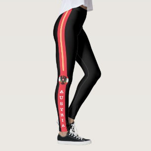 Legging Bandeira austríaca e patriotas de moda austríaco