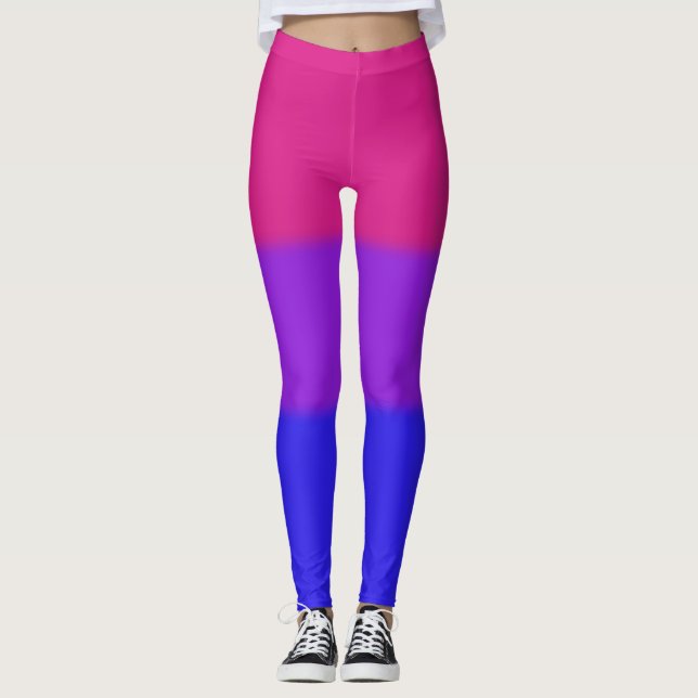 Legging Bandeira bissexual do orgulho de Falln (Frente)