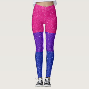 Legging Bandeira bissexual do orgulho do brilho
