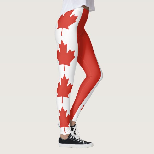 Legging Bandeira Canadense Patriota (Direita)