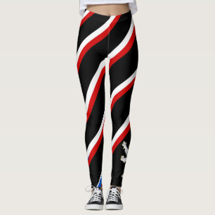 Legging Bandeira checa das listras