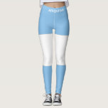 Legging Bandeira da Argentina<br><div class="desc">Este produto apresenta uma bandeira nacional espalhada pela frente e atrás que se destacaria da multidão. As palavras podem ser mudadas para se adequarem às suas necessidades. Você é corajoso ou patriótico o suficiente para vestir?</div>