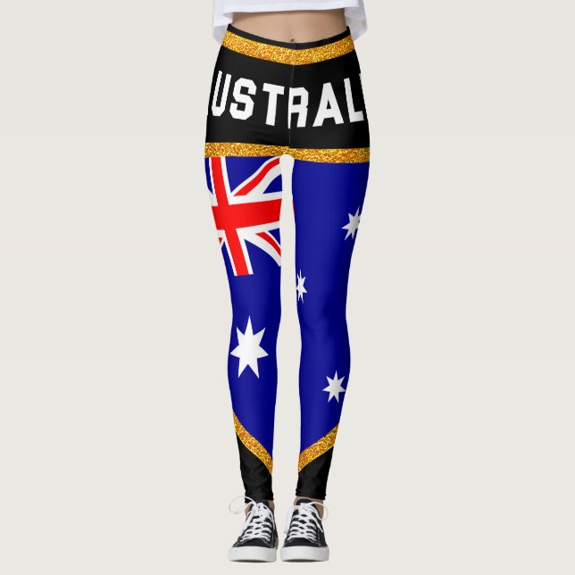 Legging Bandeira da Austrália (Frente)