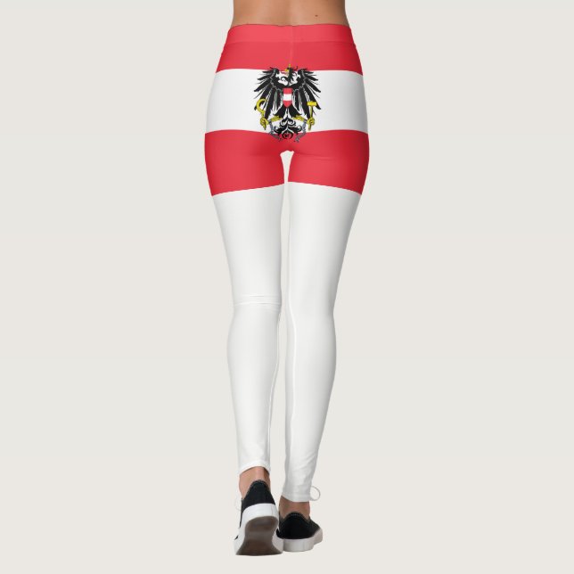 Legging Bandeira da Áustria (Verso)