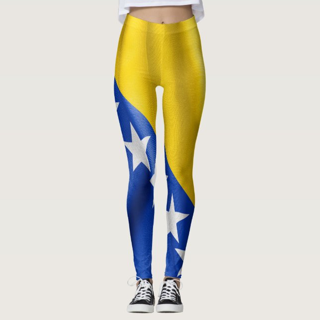 Legging Bandeira da Bósnia e Herzegovina (Frente)